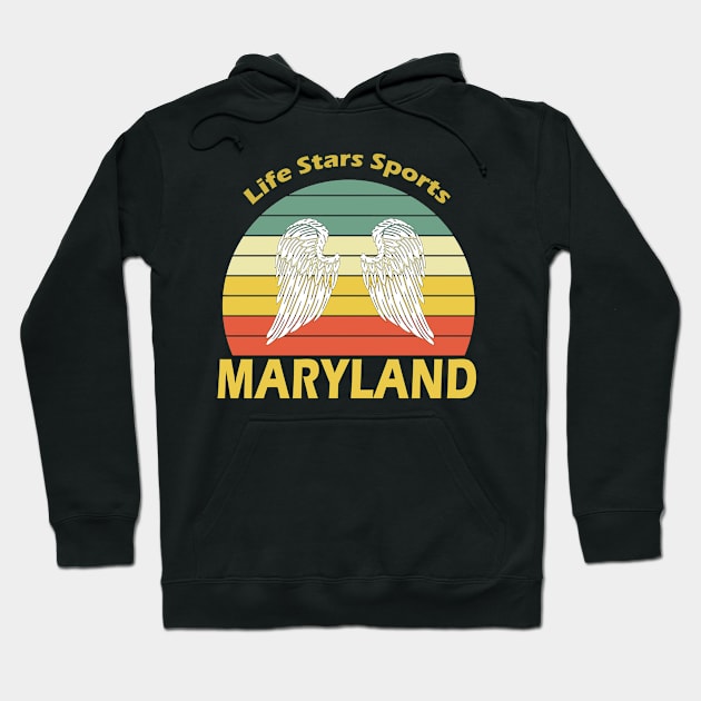 Maryland Retro Hoodie by Alvd Design